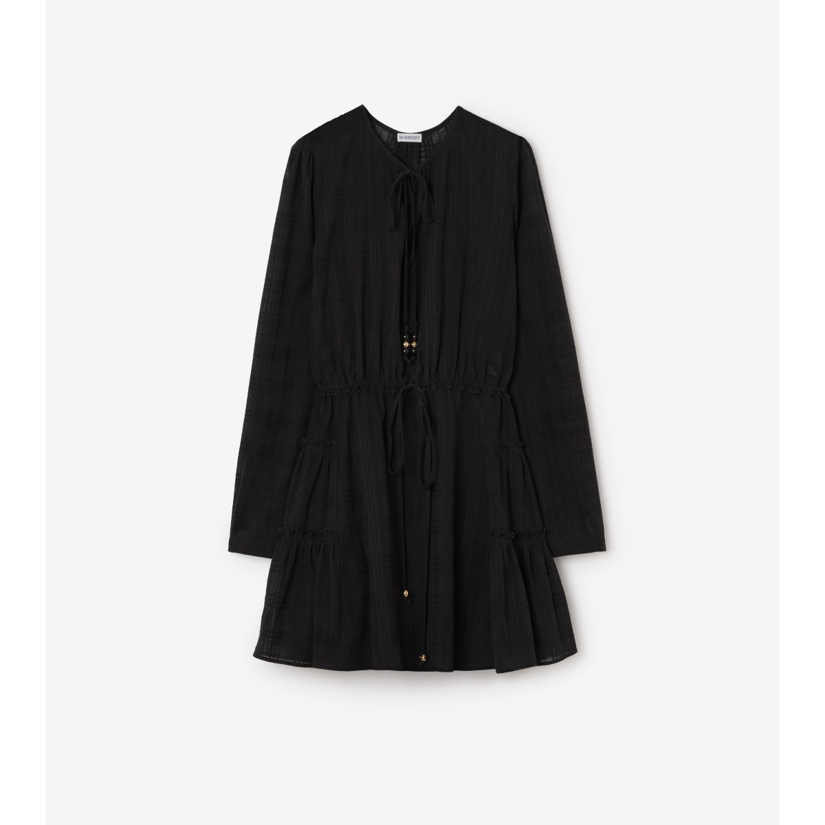  Check Cotton Voile Dress