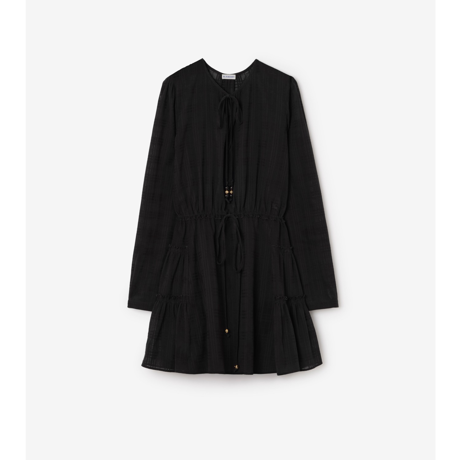 Check Cotton Voile Dress