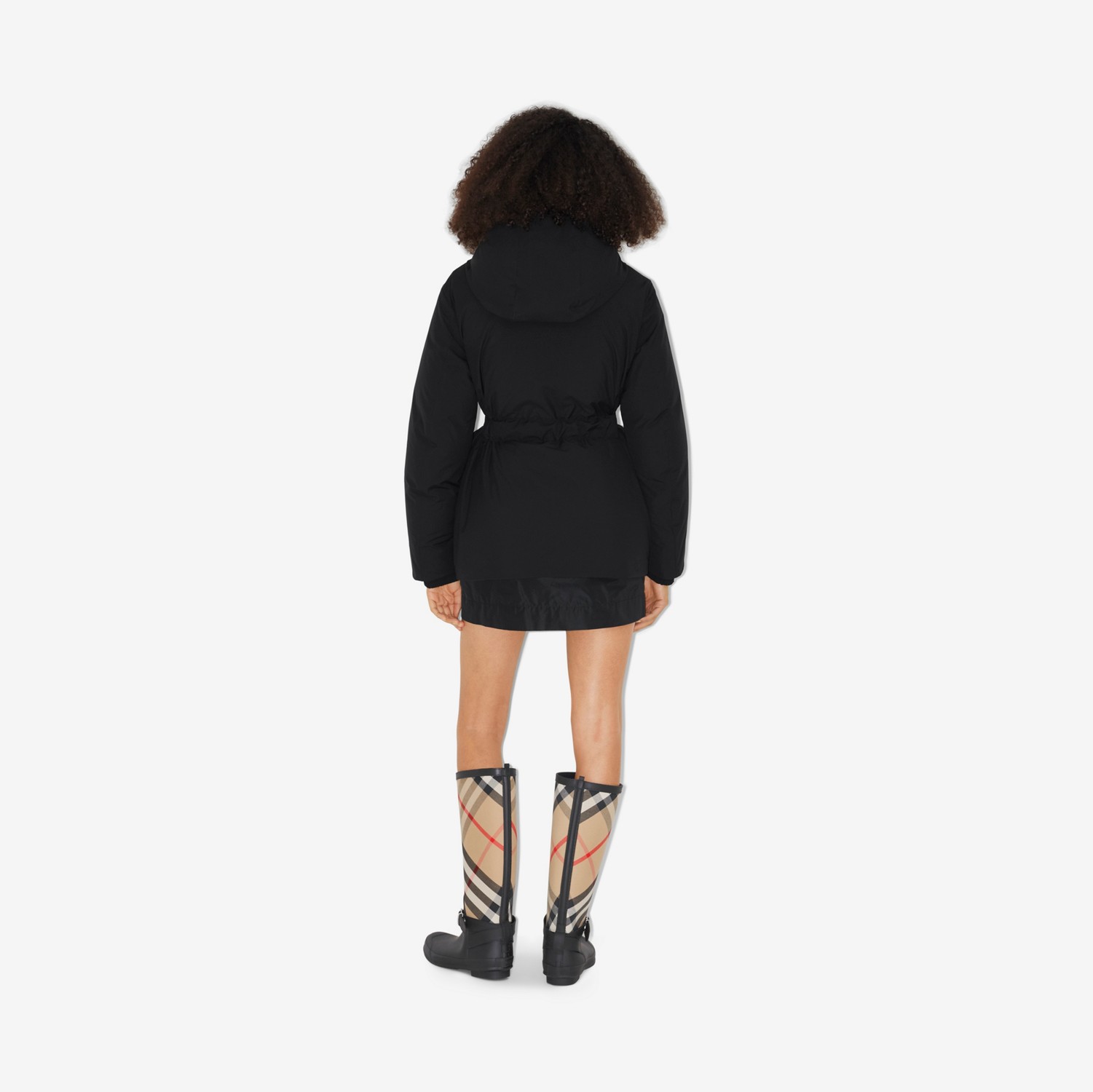Chaqueta con capucha y EKD (Negro) - Mujer | Burberry® oficial