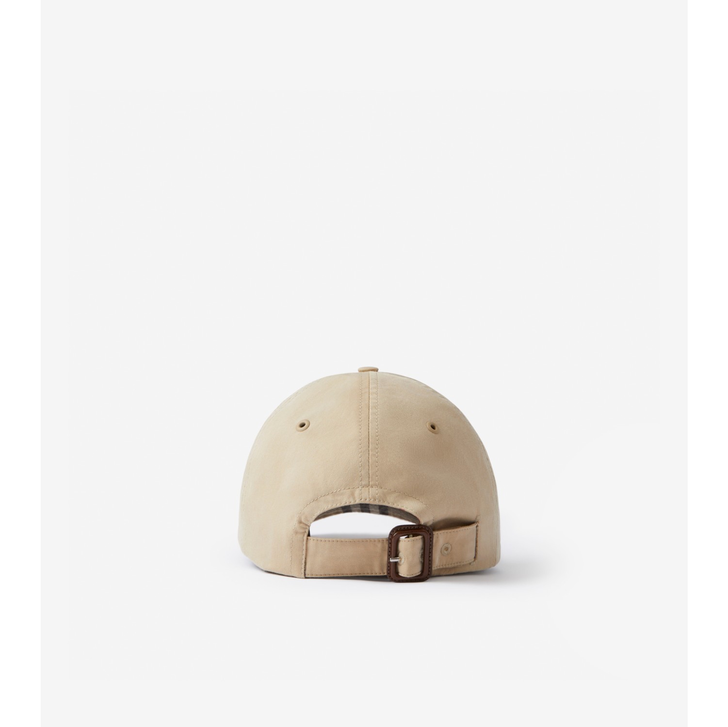 Baseball Burberry® Honey Monogram Cap Official Motif in | Cotton Gabardine