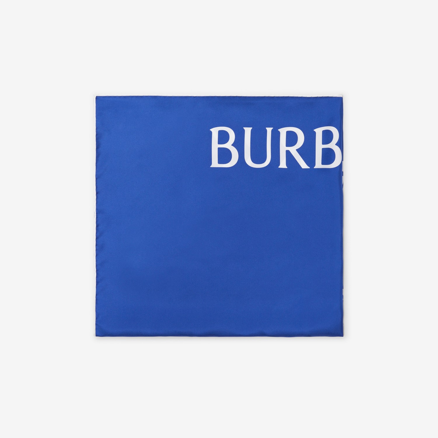 马术骑士徽标丝巾 (骑士蓝) | Burberry® 博柏利官网