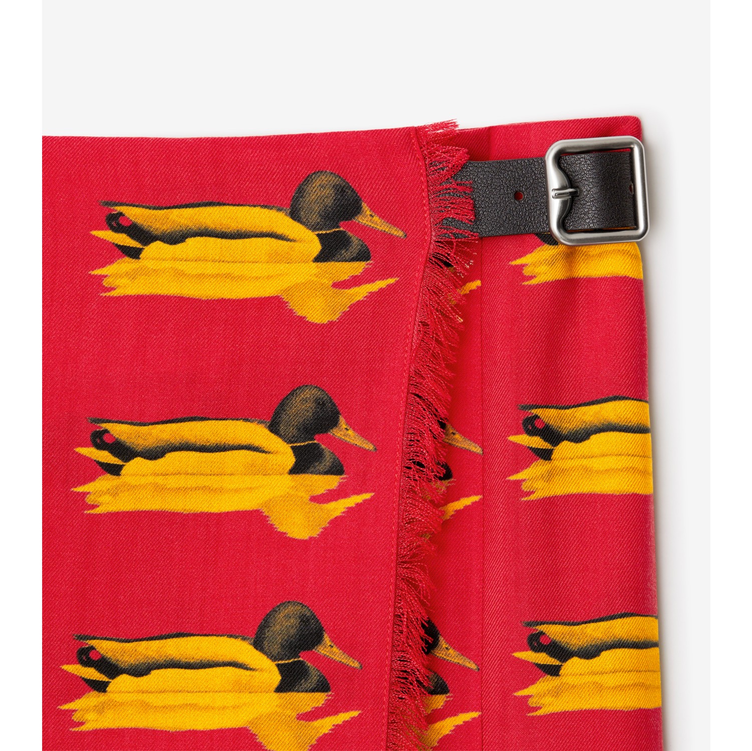 Duck Print Wool Kilt in Pillar - Women | Burberry® Official