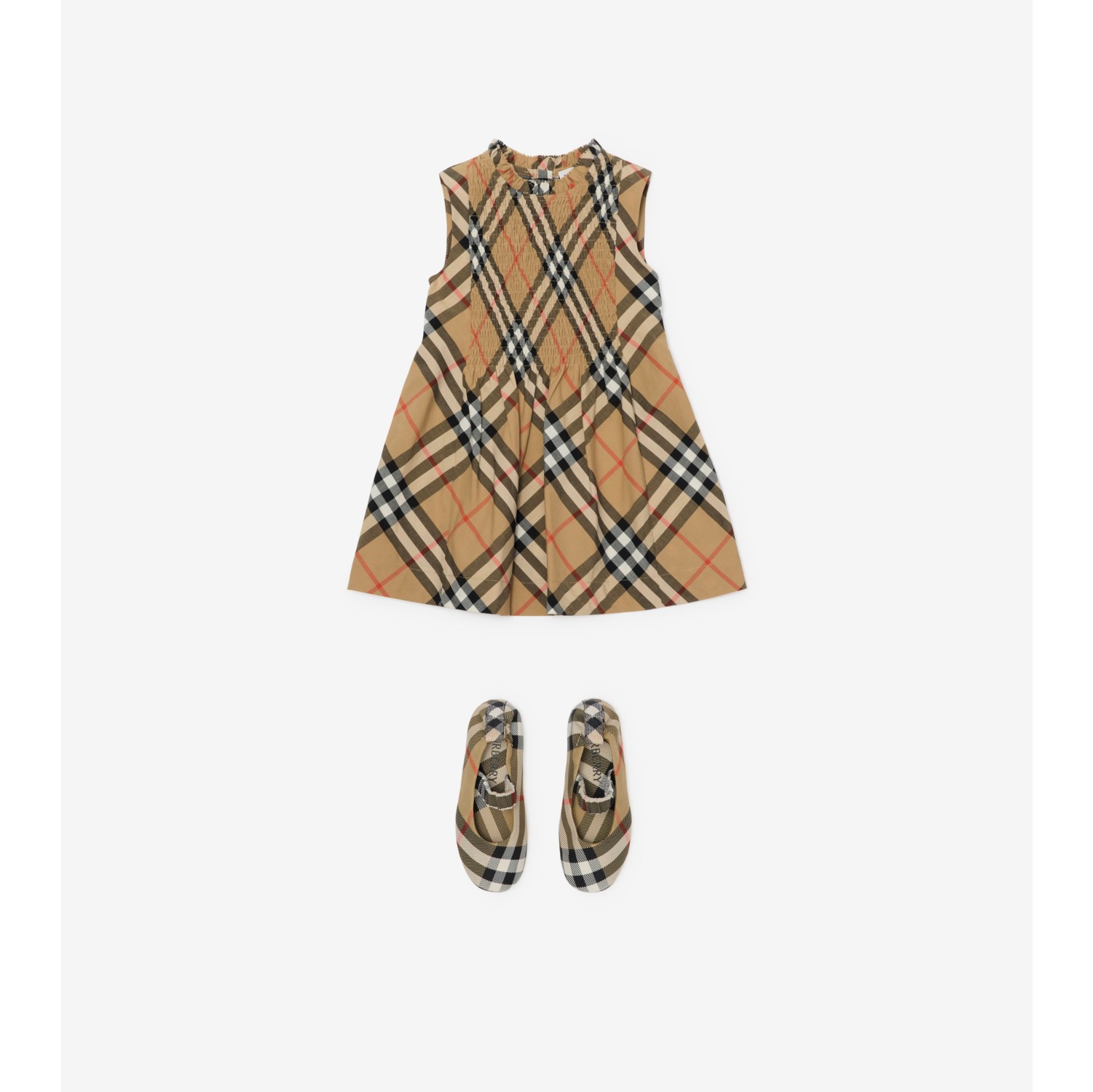 Check Cotton Poplin Dress