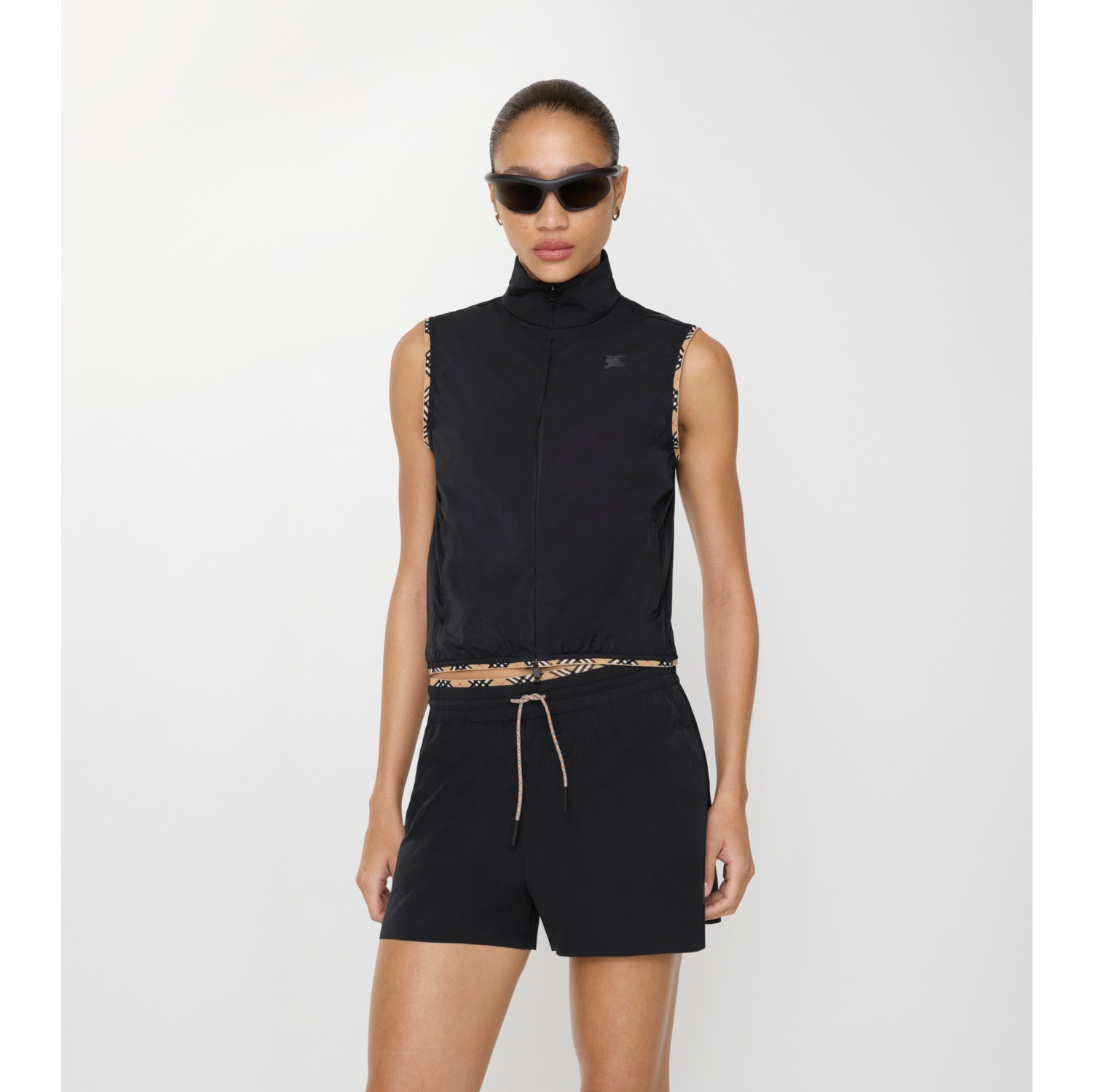 Gilet in nylon stretch