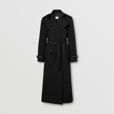 burberry silk satin trench coat