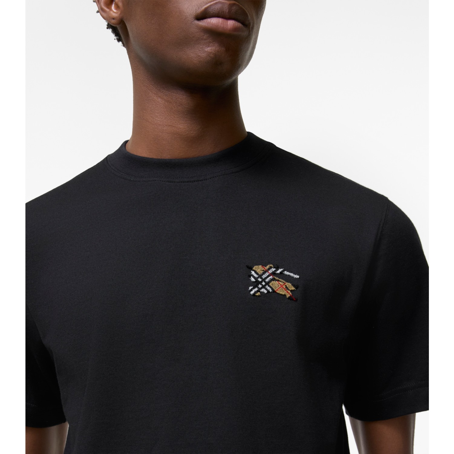 Cotton T-shirt in Black - Men | Burberry® Official