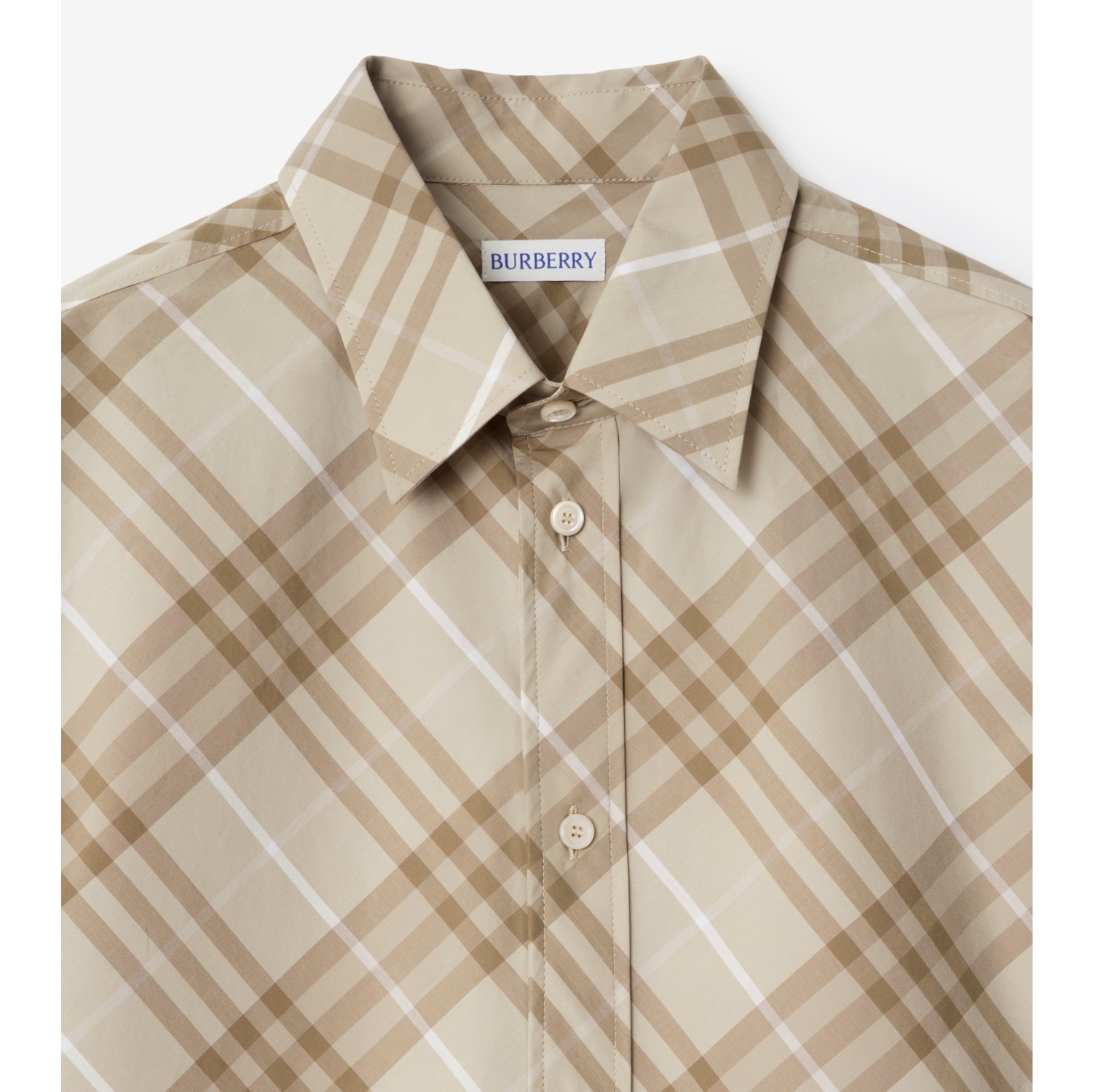 Relaxed Fit Check Cotton Shirt