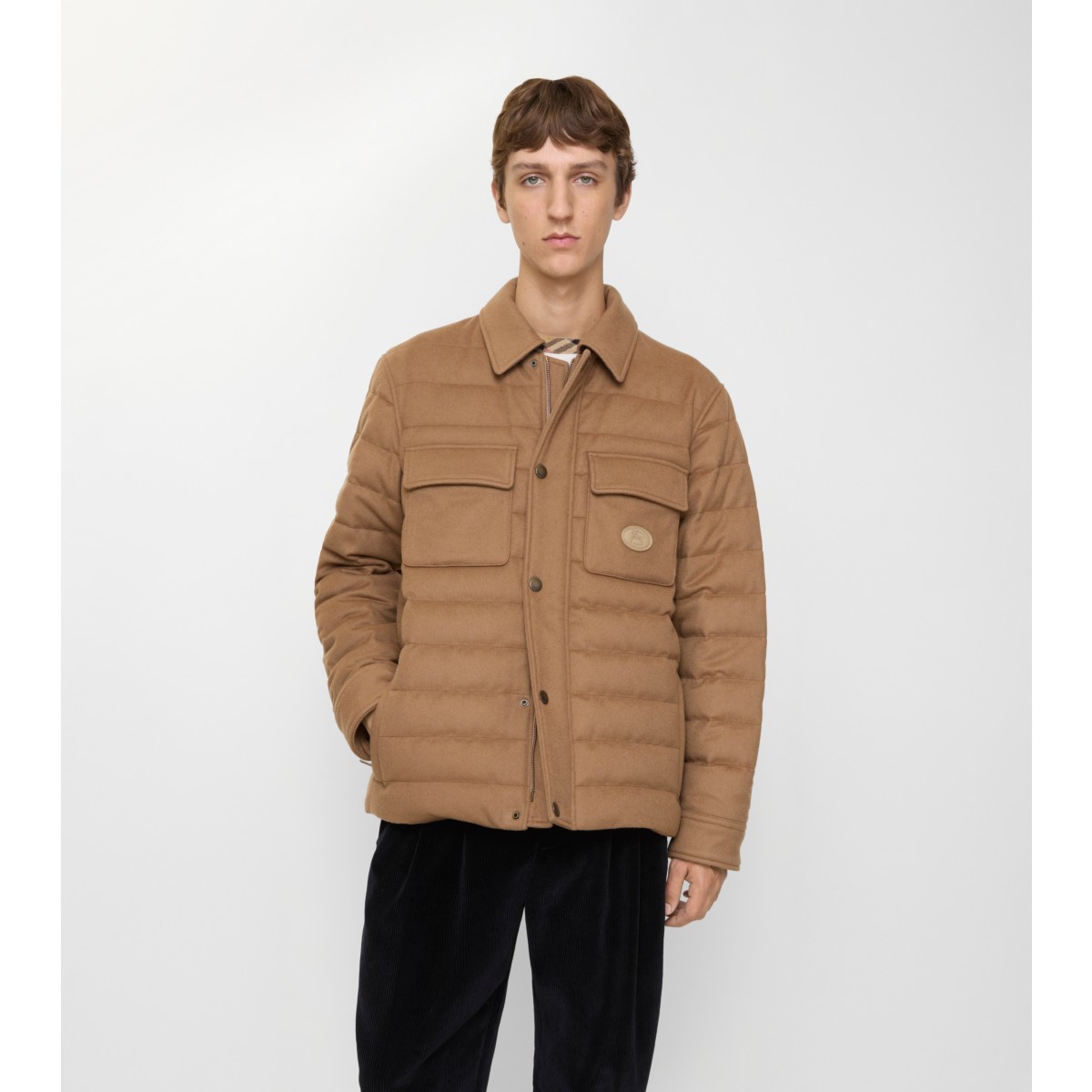  Check Padded Overshirt