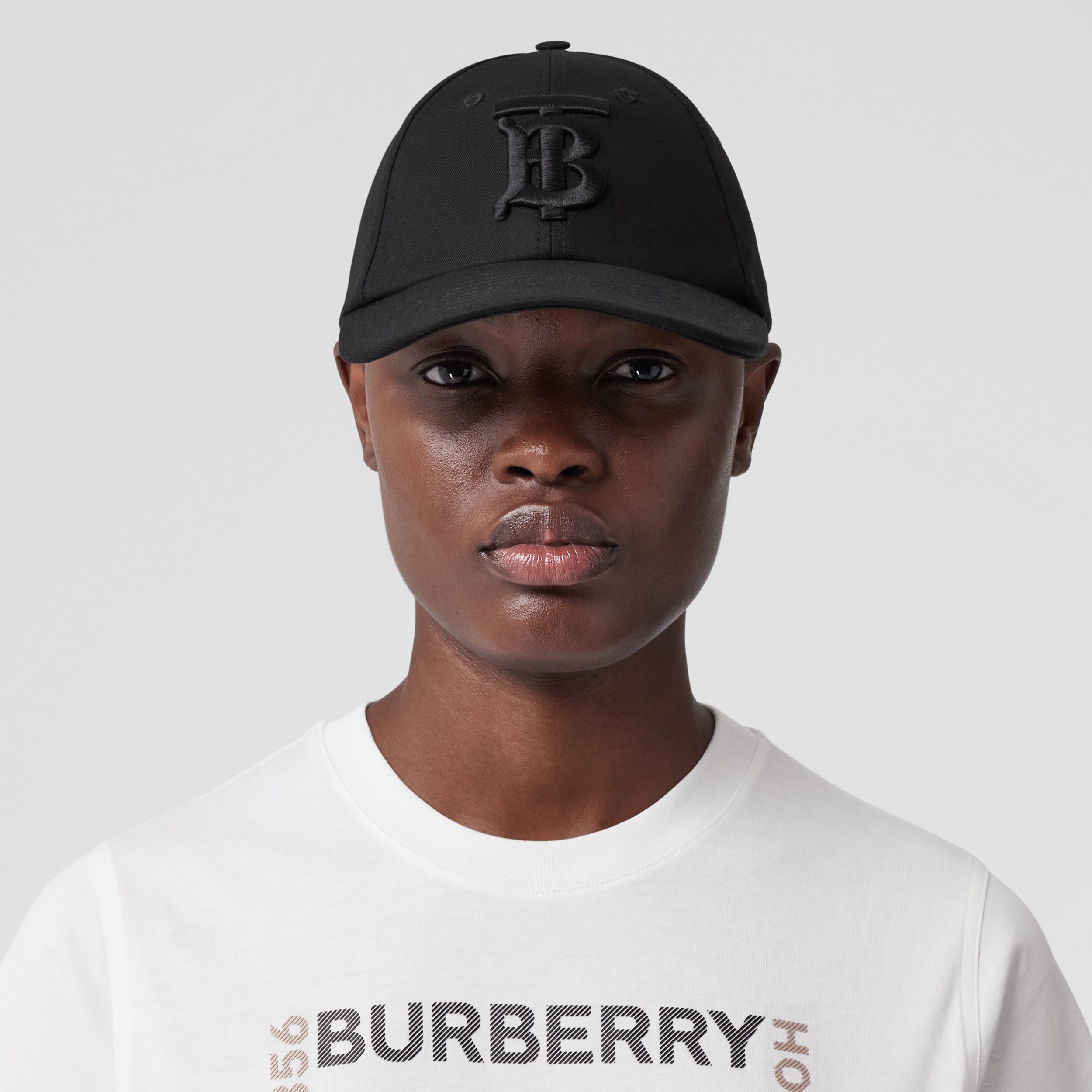 Horseferry Square Print Cotton T-shirt in White - Women | Burberry® Official - 2