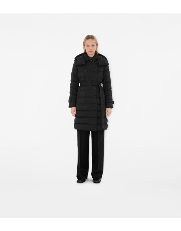 Mid-length Nylon Puffer Coat