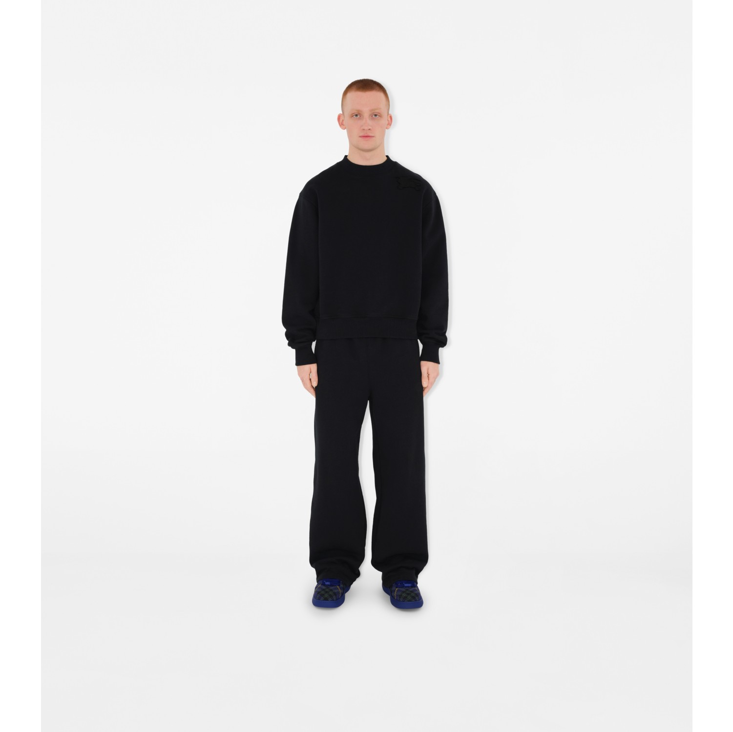 Cotton Sweatshirt in Black - Men | Burberry® Official