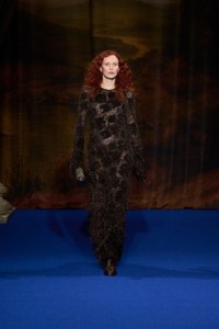 Karen Elson wearing a Beaded lace dress