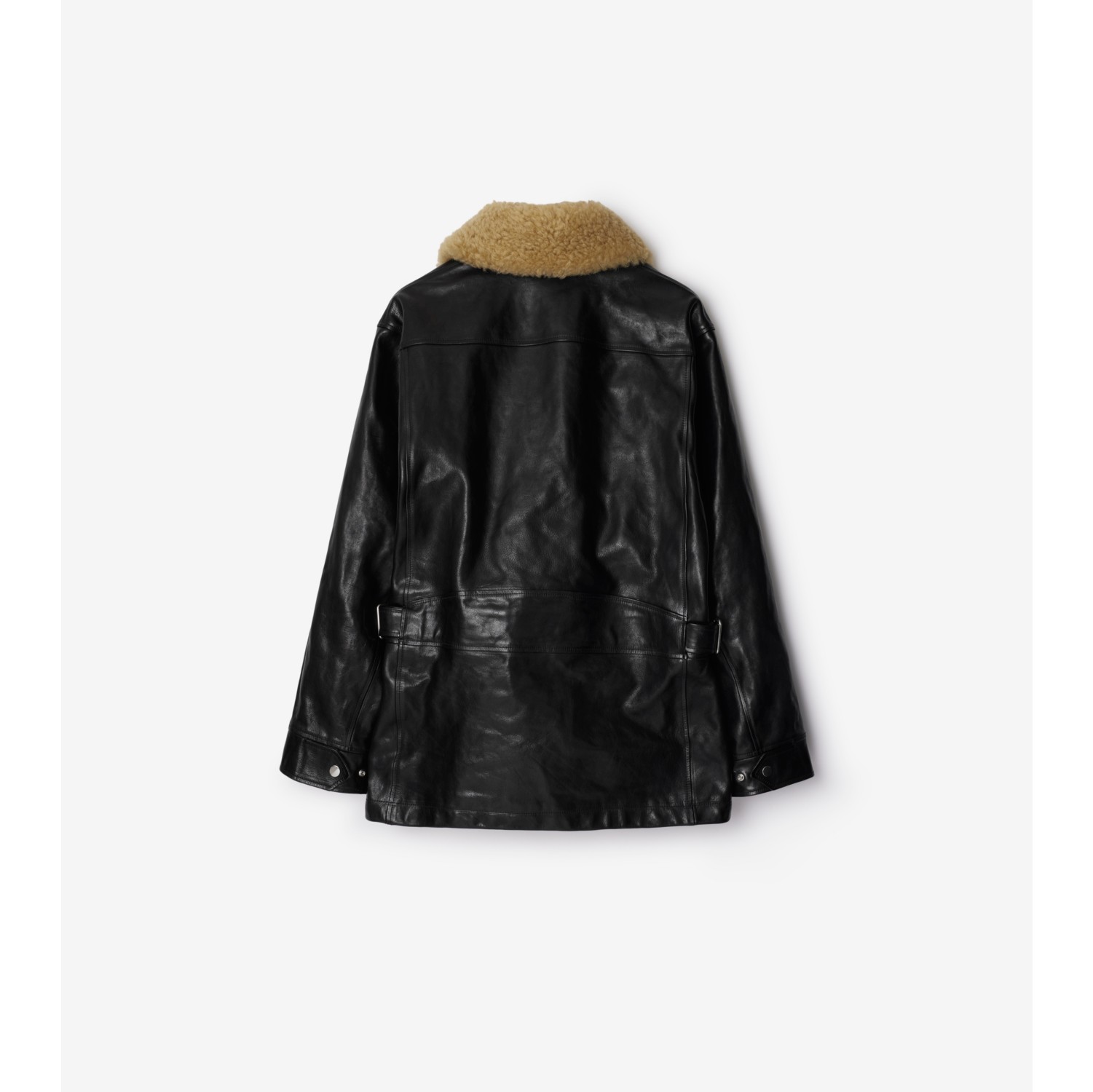 Short Leather Car Coat