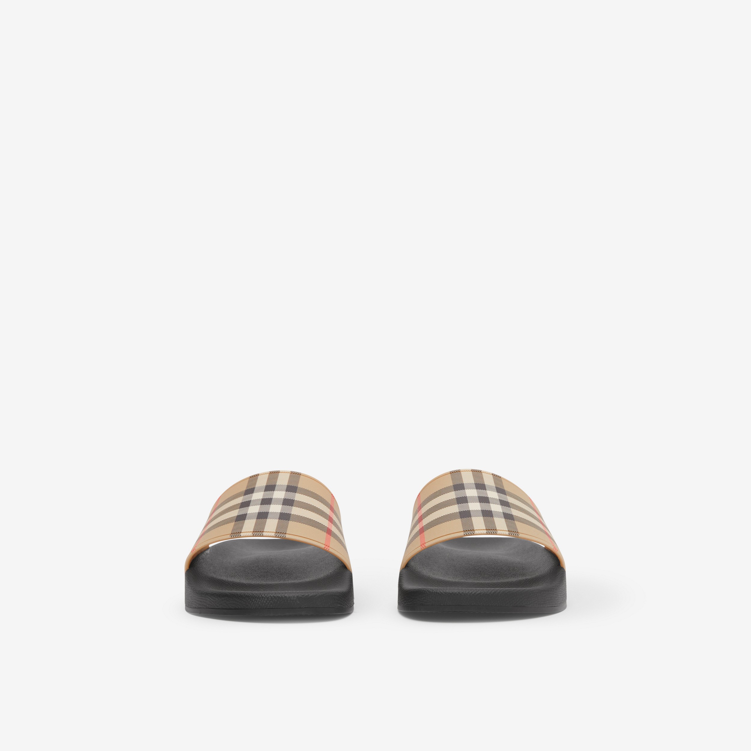 Vintage Check Slides in Archive Beige - Women | Burberry® Official - 2