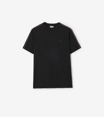 Check Piping Cotton T shirt ®