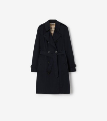 Mid-length Chelsea Heritage Trench Coat in Coal blue - Women 