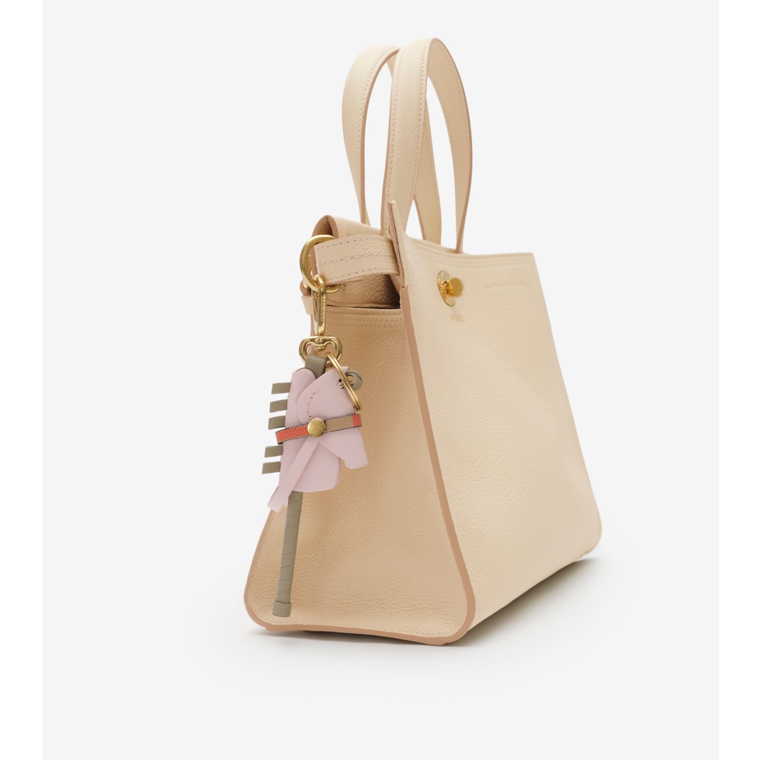 Leather Hobby Horse Charm in Cameo pink - Women | Burberry® Official