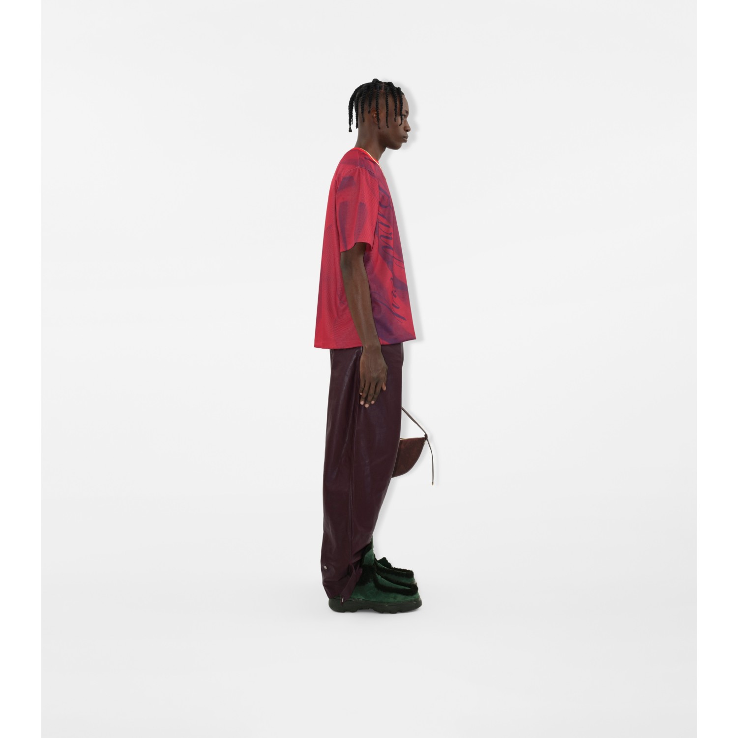 Rose Print T-shirt in Pillar - Men | Burberry® Official