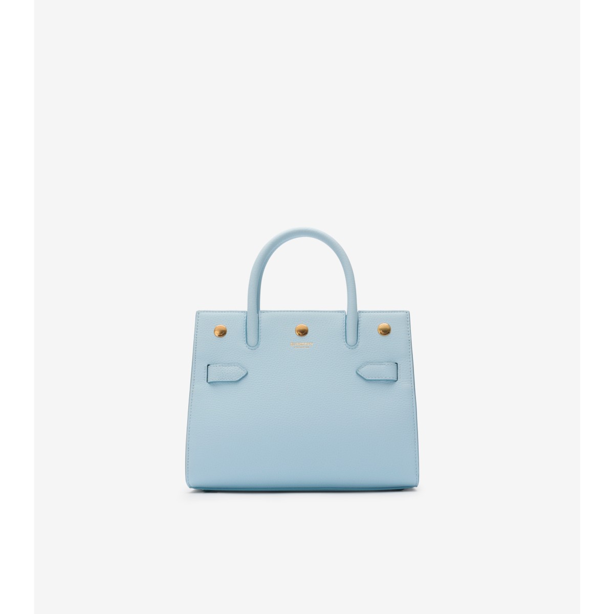 Burberry Mini Title Bag In Blue