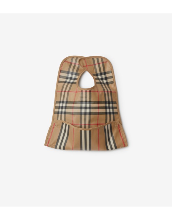 Coated Vintage Check and Icon Stripe Bib