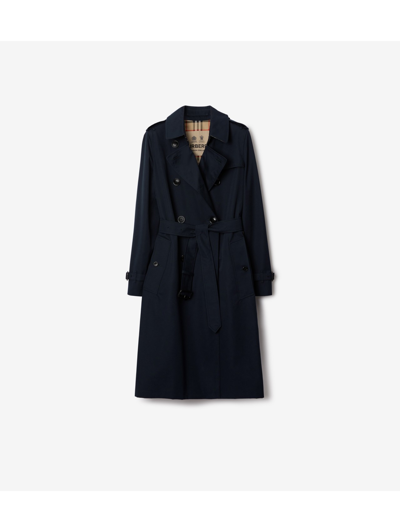 Blue best sale burberry coat