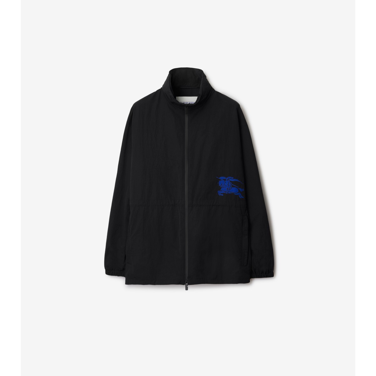 Burberry Ekd Patch Windbreaker Jacket In Black