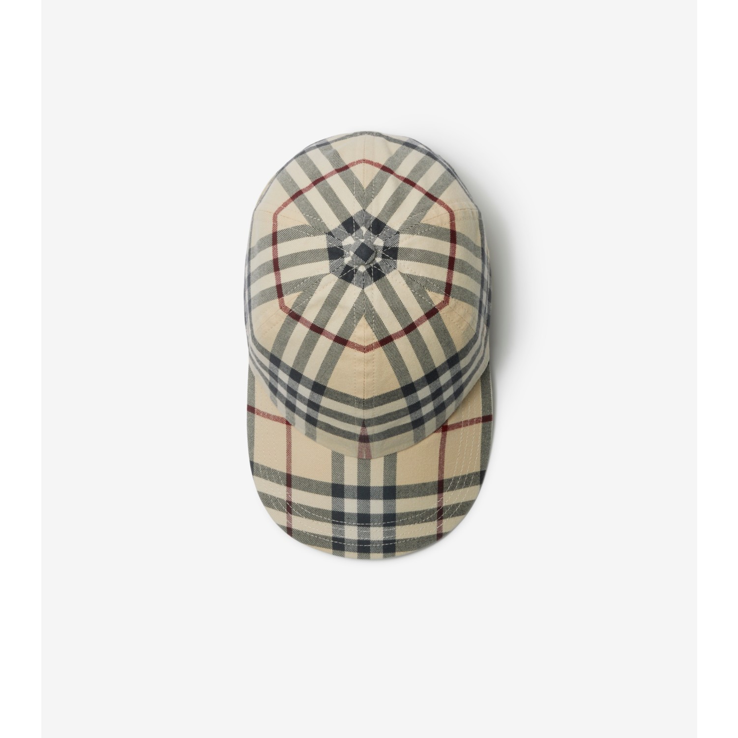 チェックコットン ベースボールキャップ (ストーン) | Burberry®公式サイト