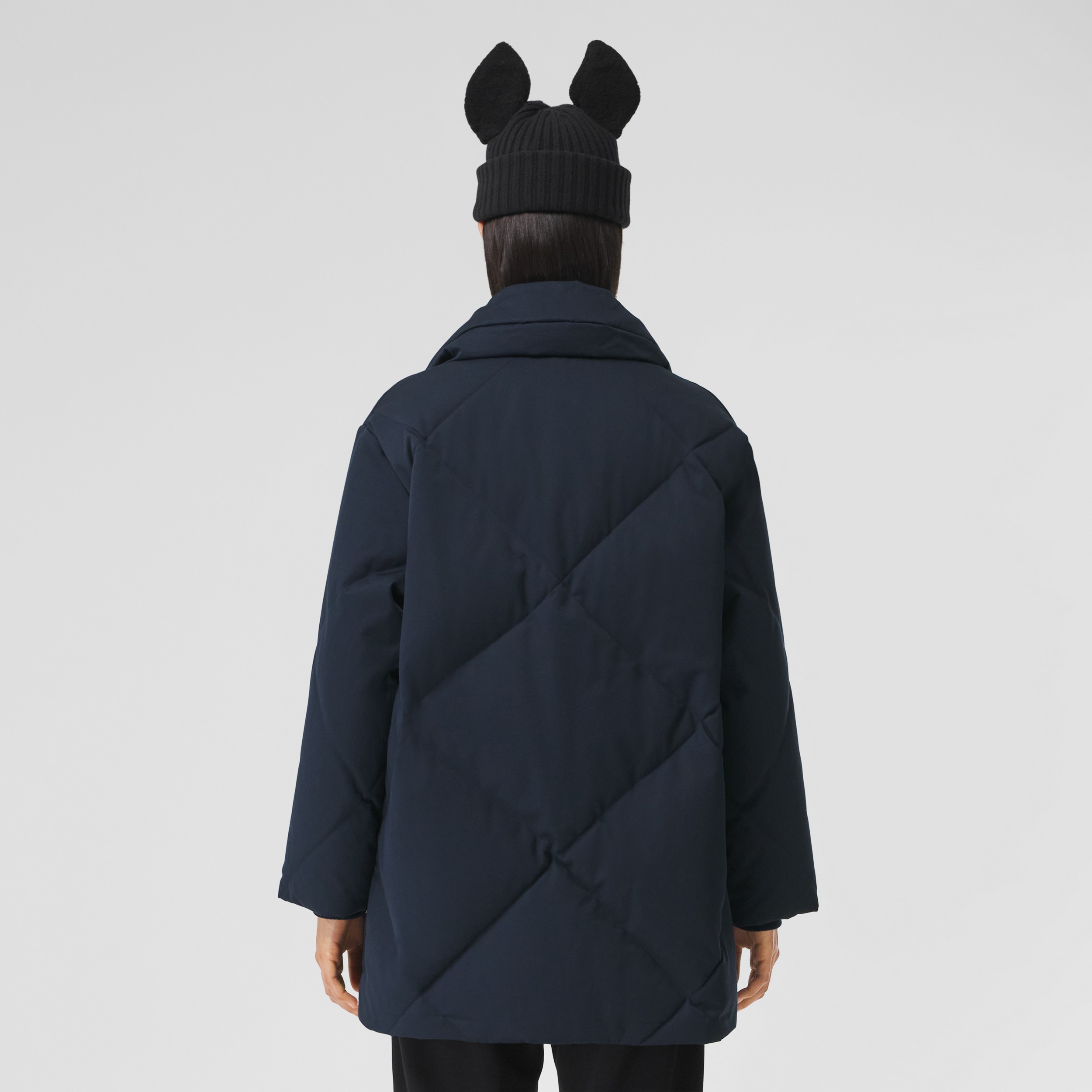 Стеганое пальто из габардина (Полночный Синий) - Для женщин | Официальный сайт Burberry® - 3