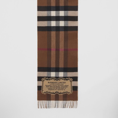 ladies burberry cashmere scarf