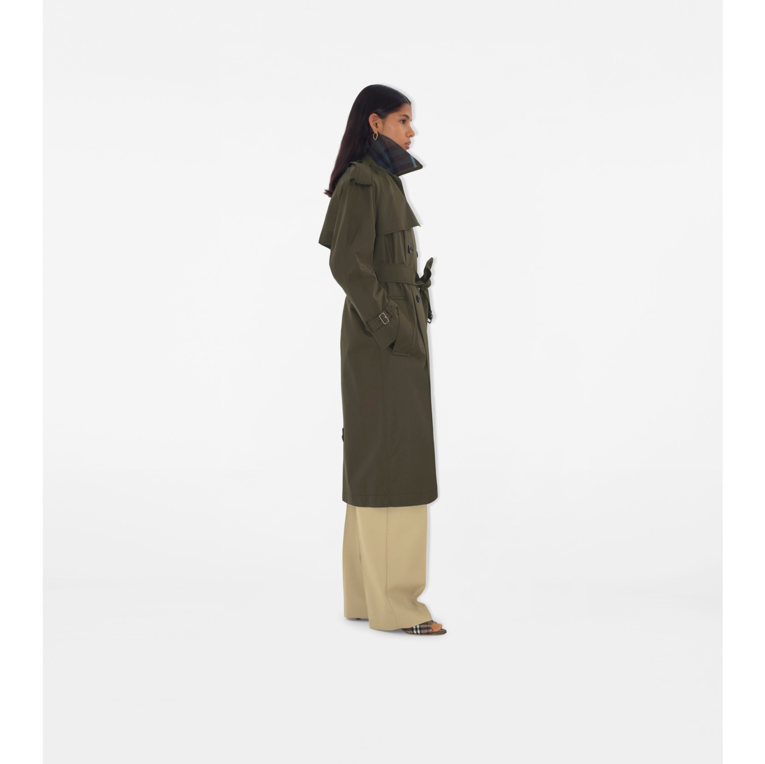 Long Gabardine Castleford Trench Coat