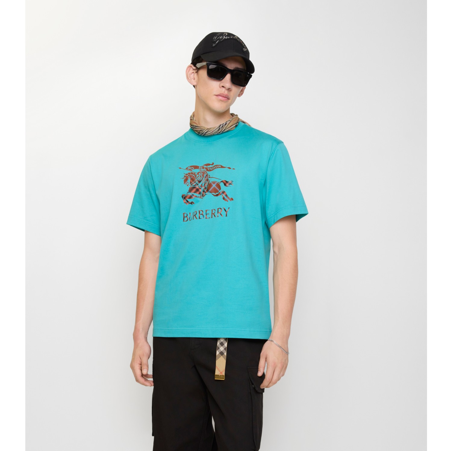 T-shirt in cotone con EKD sfumato