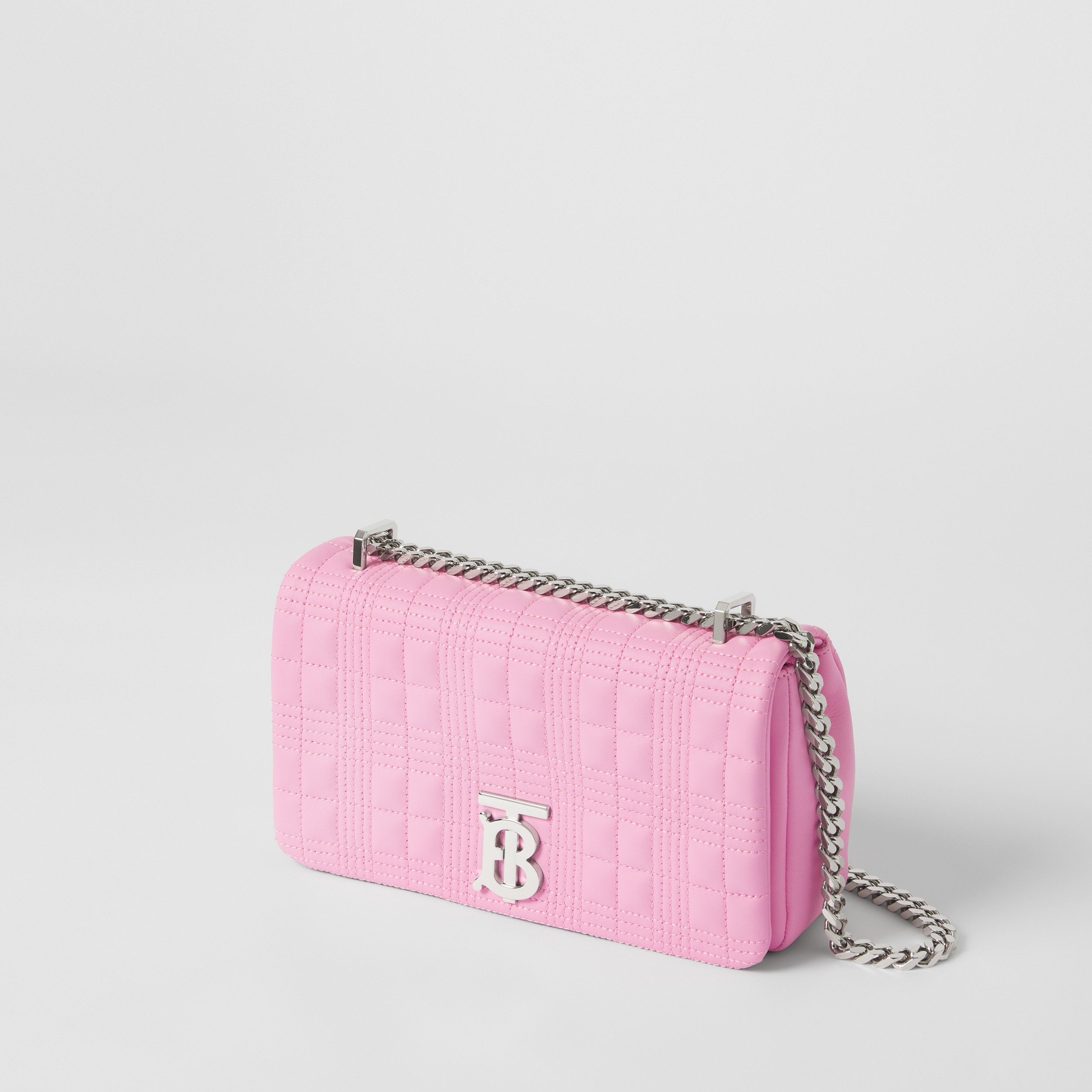 Quilted Leather Small Lola Bag in Primrose Pink - Women | Burberry® Official - 4