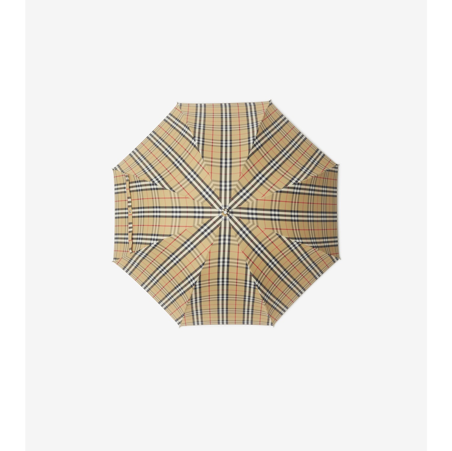 格纹尼龙雨伞(典藏米色) | Burberry® 博柏利官网