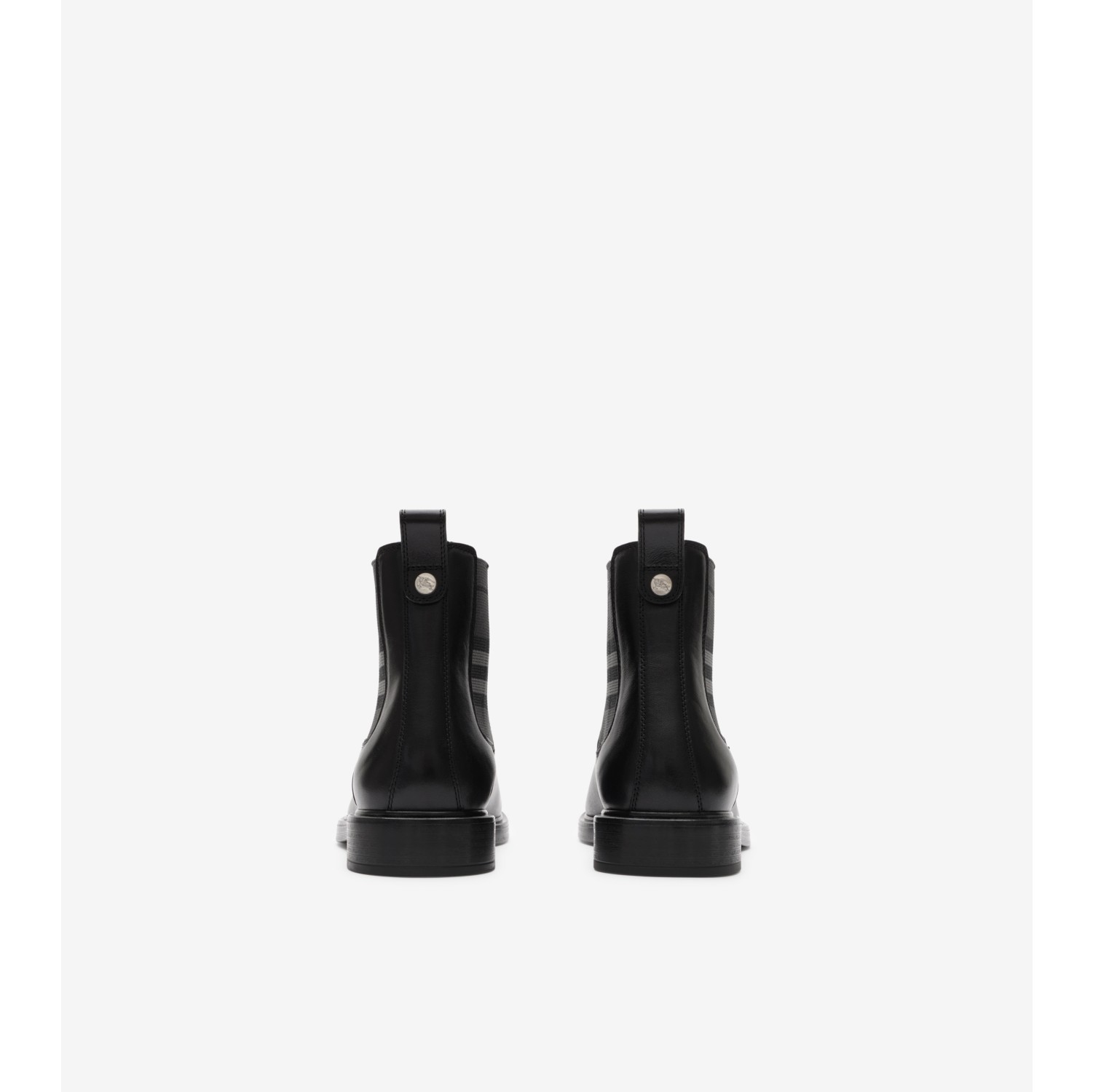Leather Pembroke Boots in Black - Men | Burberry® Official