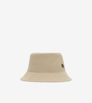 Burberry ナイロン バケットハット (ソルトマーシュベージュ) - メンズ | Burberry®公式サイト
