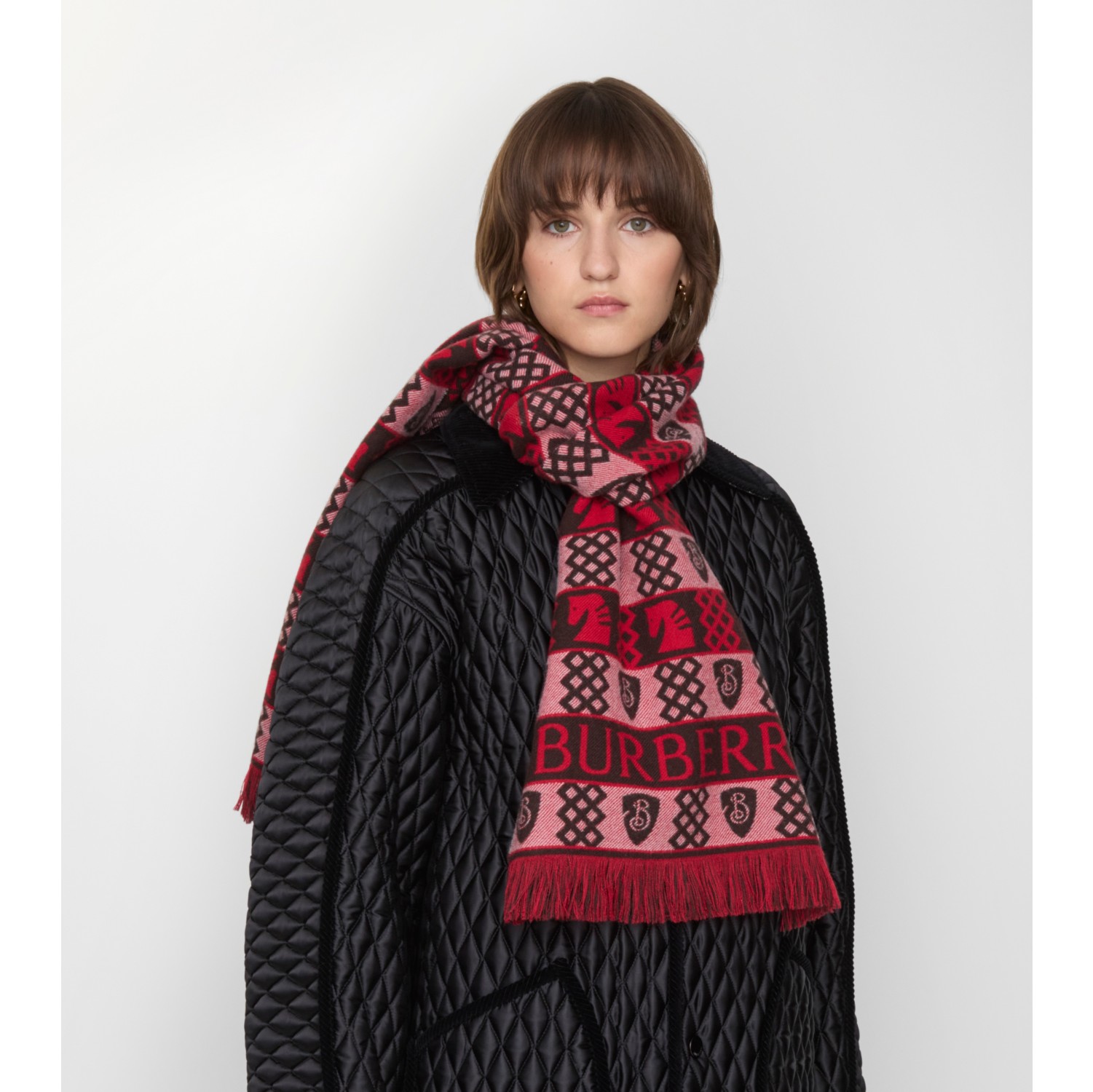 Chess Fair Isle Wool Scarf