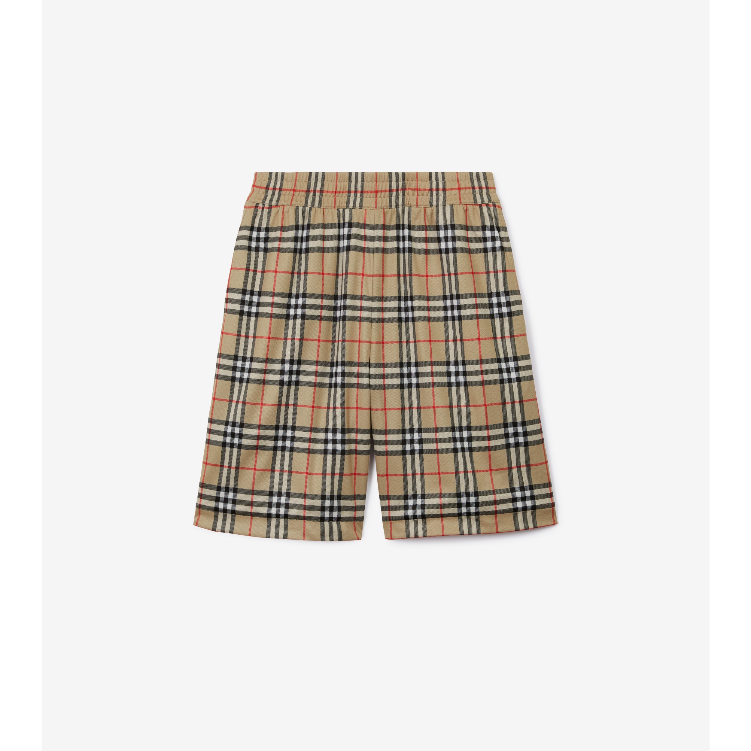 Burberry Guildes Vintage-Check Swim Shorts in Beige