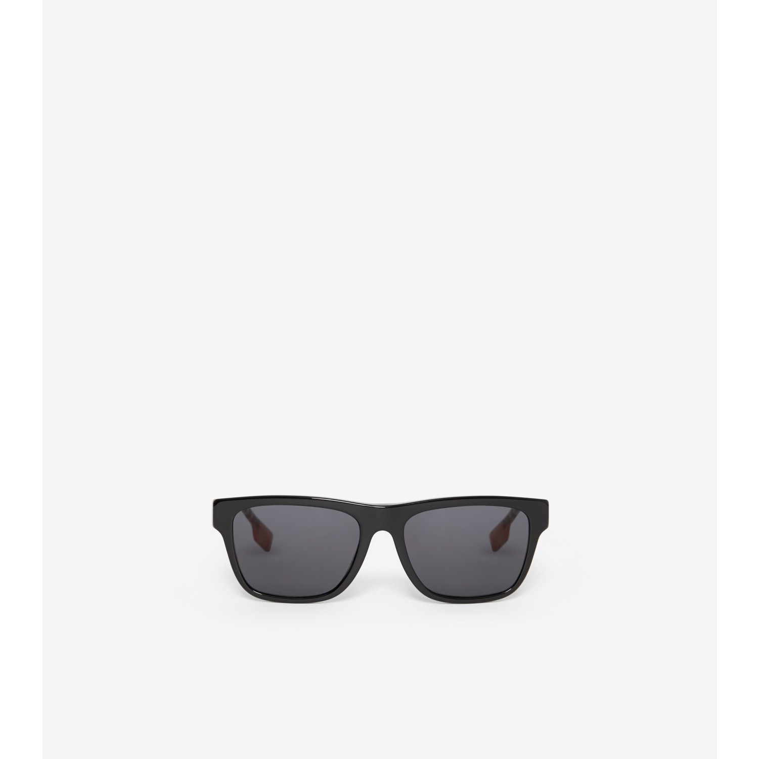 Check Rectangular Sunglasses in Black/beige - Men