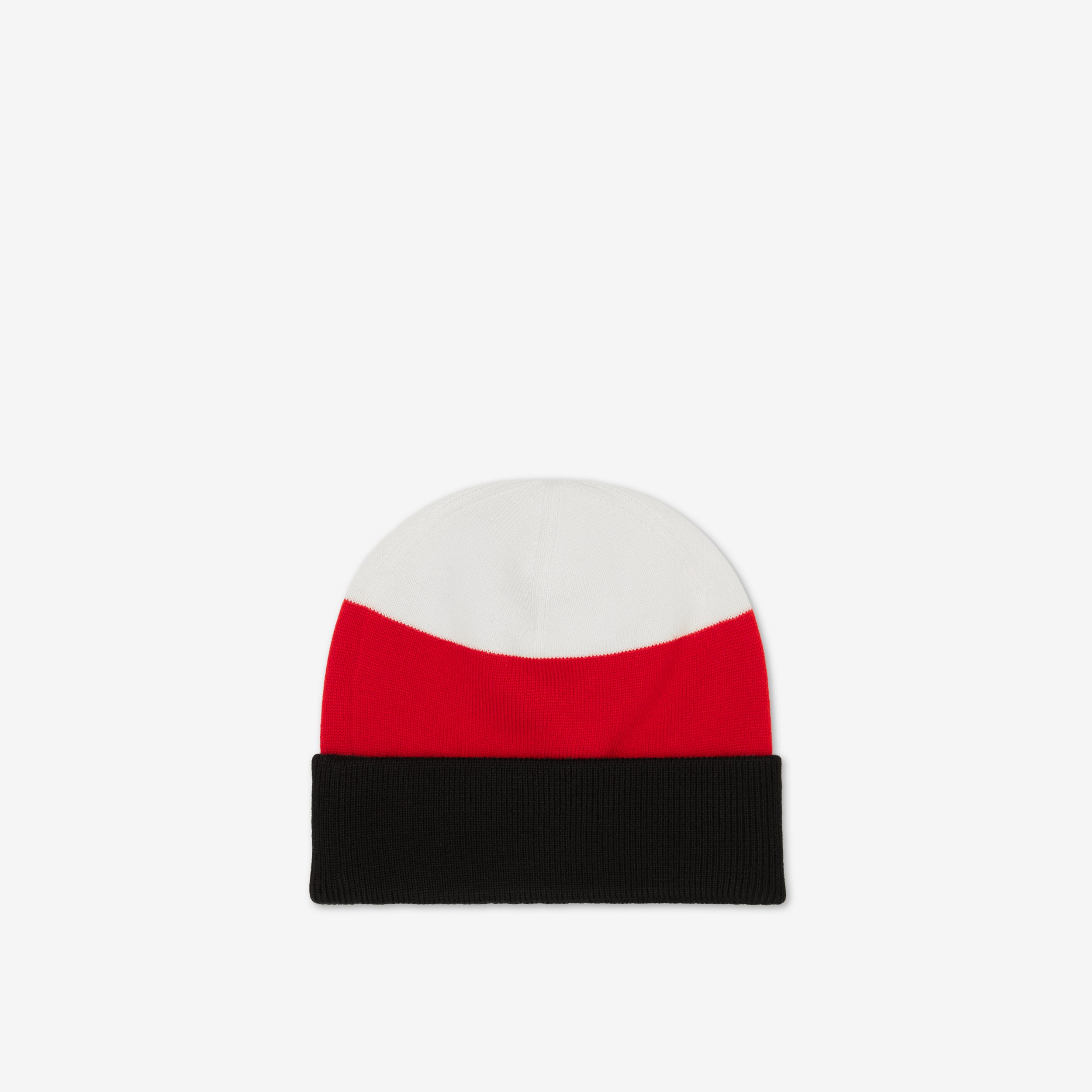 Logo Graphic Appliqué Wool Blend Beanie in Ivory - Children | Burberry® Official - 2