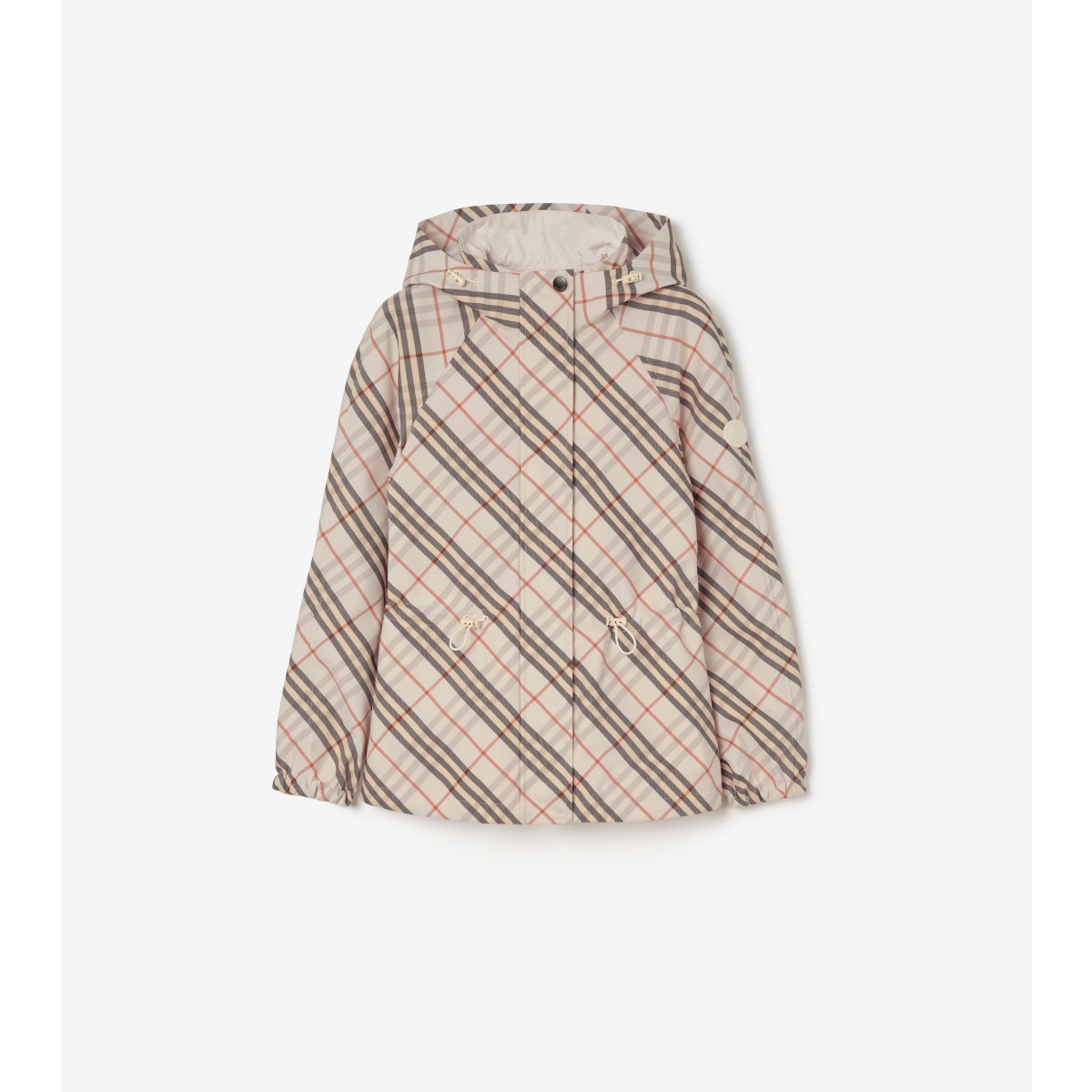  Check Reversible Hooded Jacket