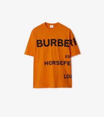 ホースフェリー コットンTシャツ (ブライトオレンジ) - メンズ | Burberry®公式サイト