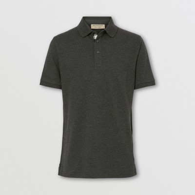 gray burberry polo