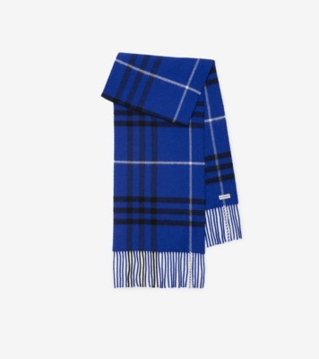 Burberry blue store check scarf