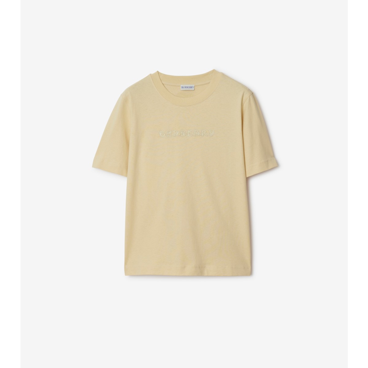 Shop Burberry Paisley Logo Cotton T-shirt In Candle