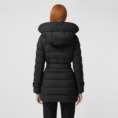 puffer coat with detachable hood