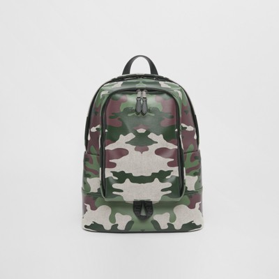camo canvas backpack
