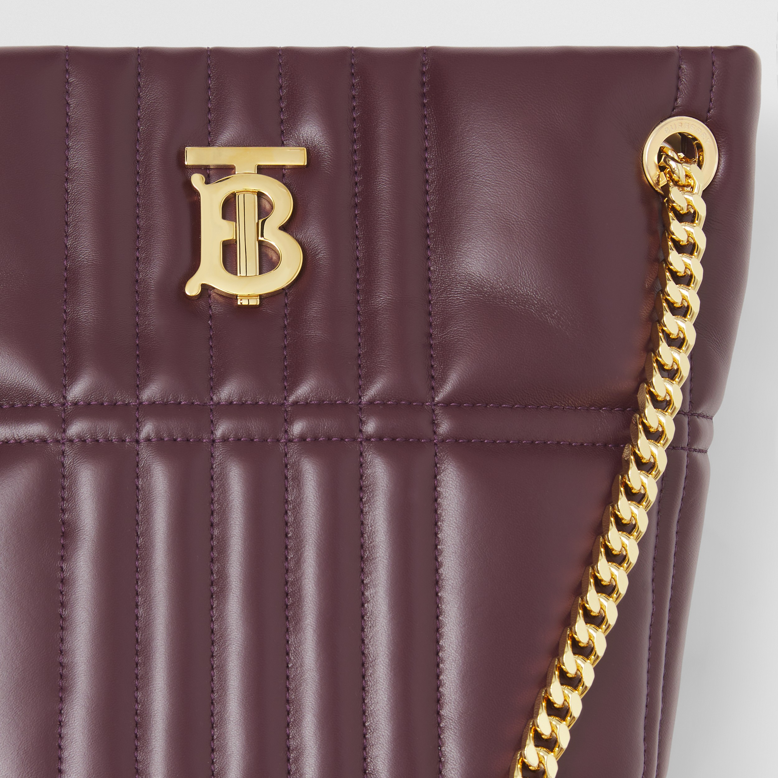 Quilted Leather Small Lola Bucket Bag in Deep Maroon - Women | Burberry® Official - 2