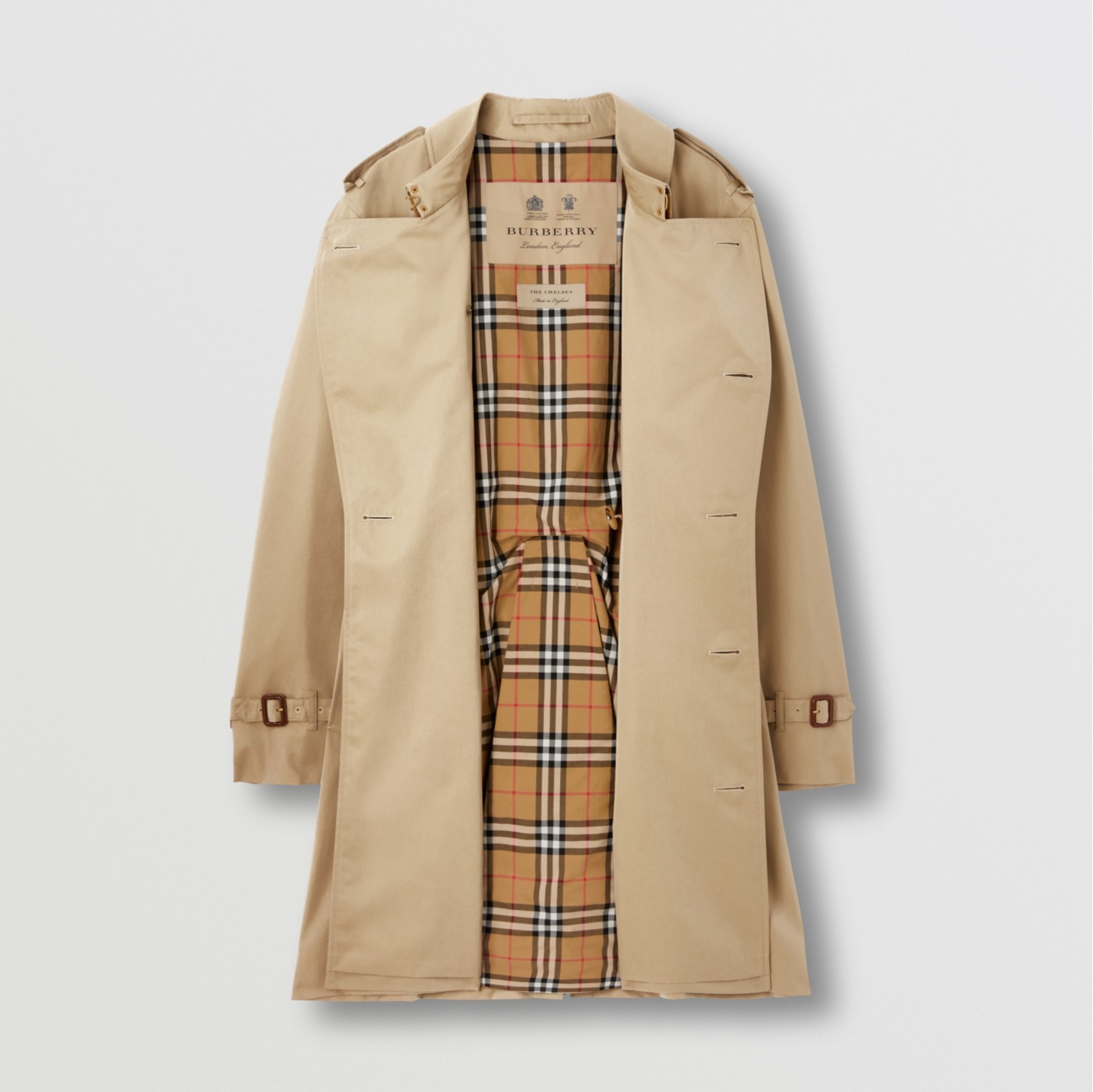 The Mid-length Chelsea Heritage Trench Coat in Honey - Burberry