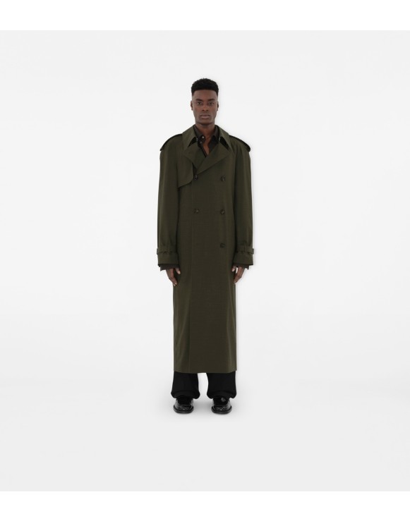 Burberry pea coat mens clearance