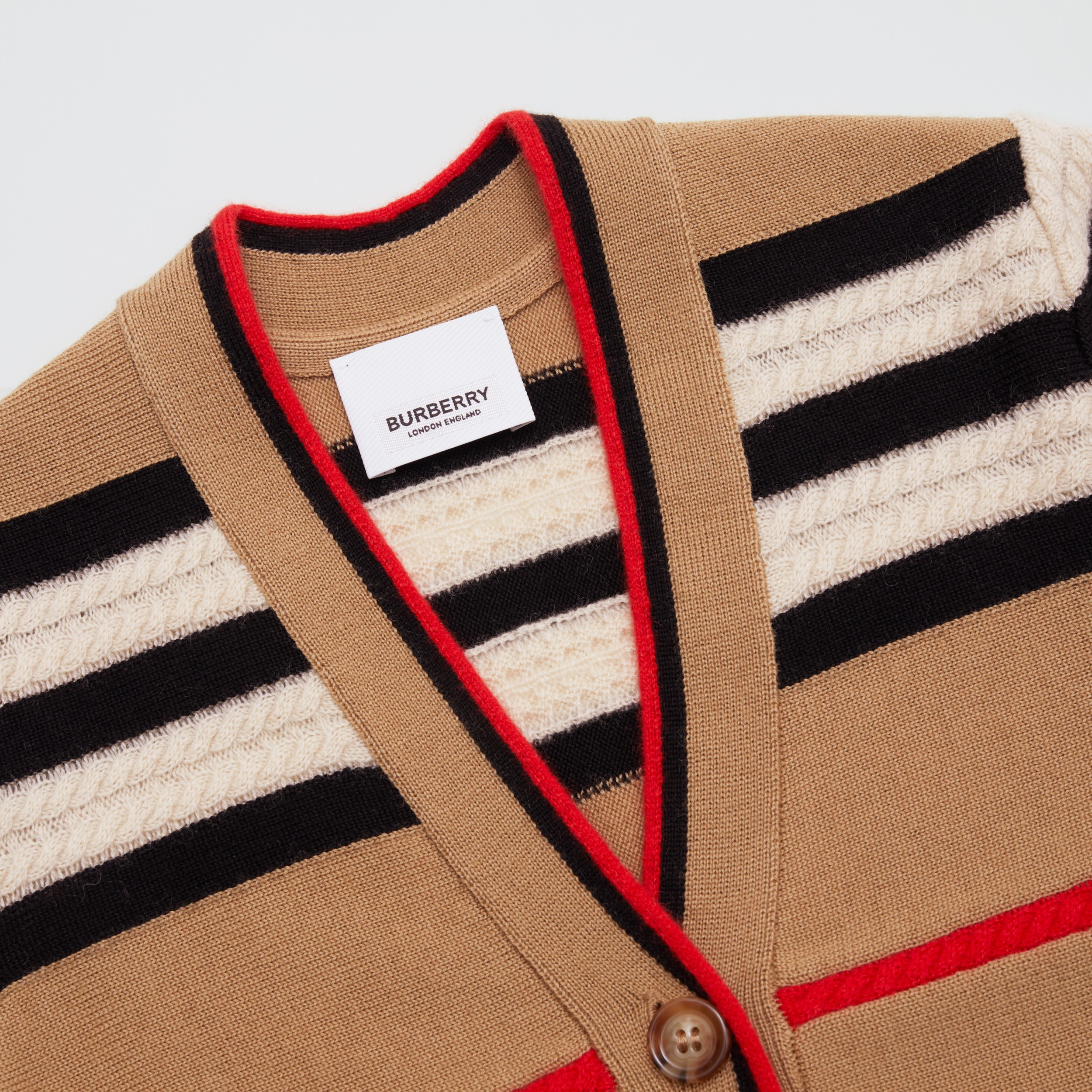 Icon Stripe Wool Cashmere Cardigan | Burberry United States